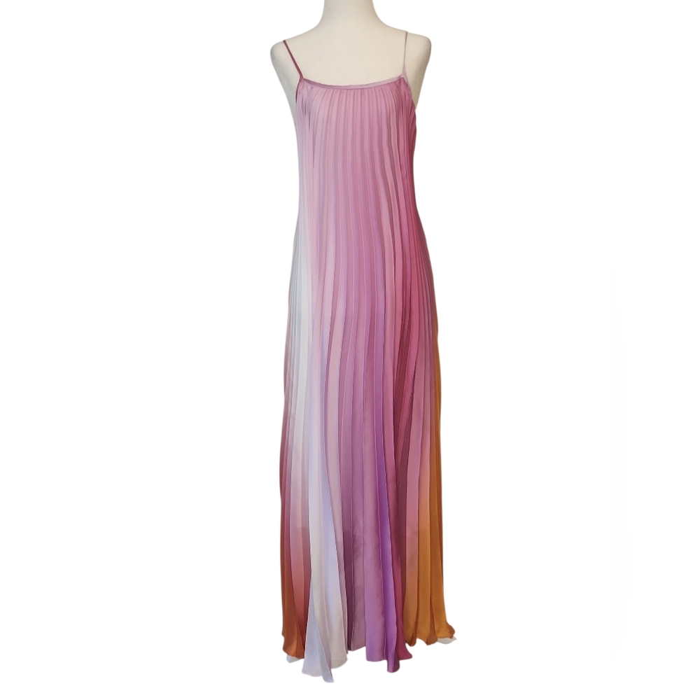 Bloomingdale's Sandro Women's Multicolor Sunny Pleated Dress Size 36/4